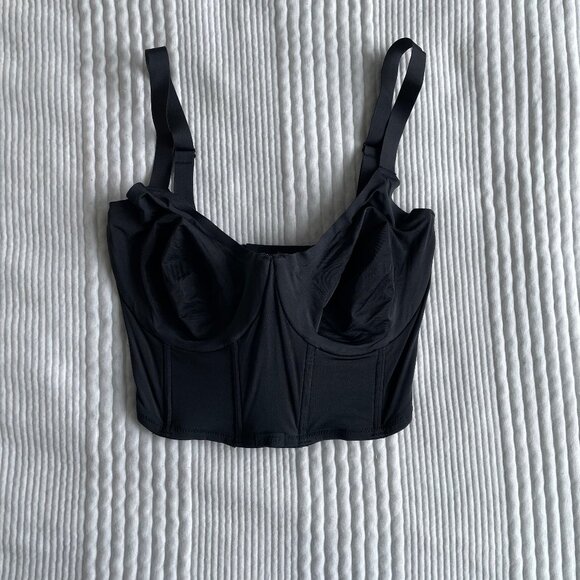 Skims Demi Corset Bra 32DD, black - Picture 1 of 8